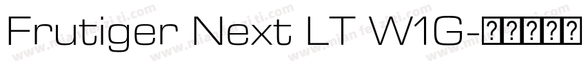 Frutiger Next LT W1G字体转换